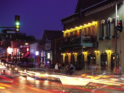 On Dickson Street, located within walking distance of the University of Arkansas, you can find restaurants, shops and clubs.